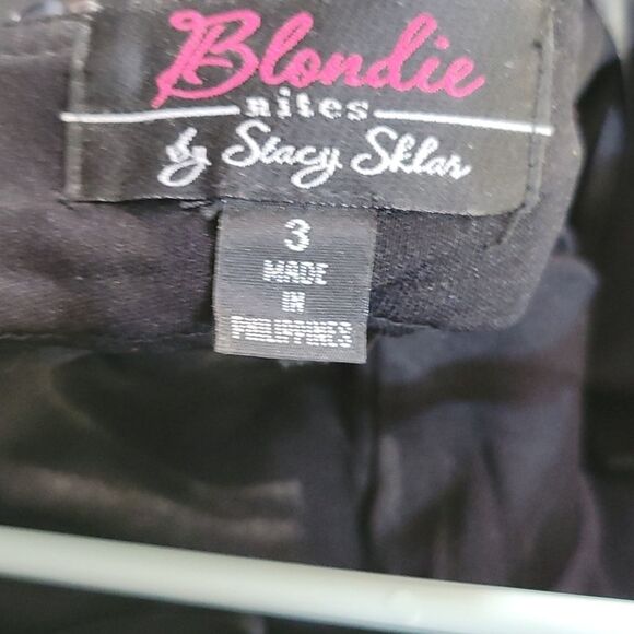 BLONDIE NITES BY STACEY SKLAR Sequined Prom Dress Size 3 - Picture 10 of 10
